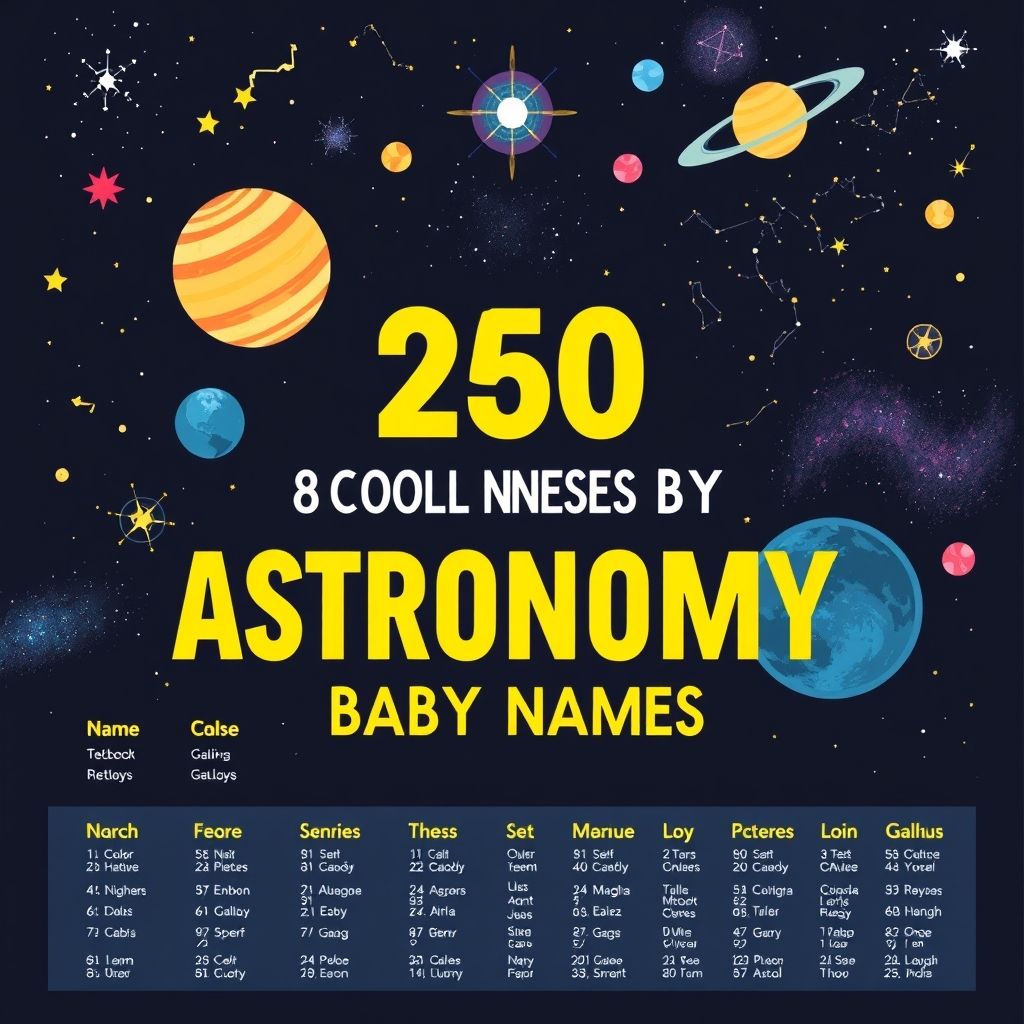 มัดรวม 250 ตั้งชื่อลูกเกี่ยวกับดาราศาสตร์  ชื่อลูกสุดเท่ ที่คุณไม่ควรพลาด